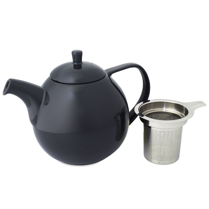 FORLIFE Curve Teapot with Infuser, 45-Ounce, Black Graphite - Image 2